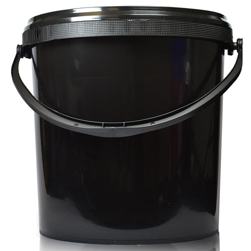 10L Black Bucket With Black Handle & T/E Lid