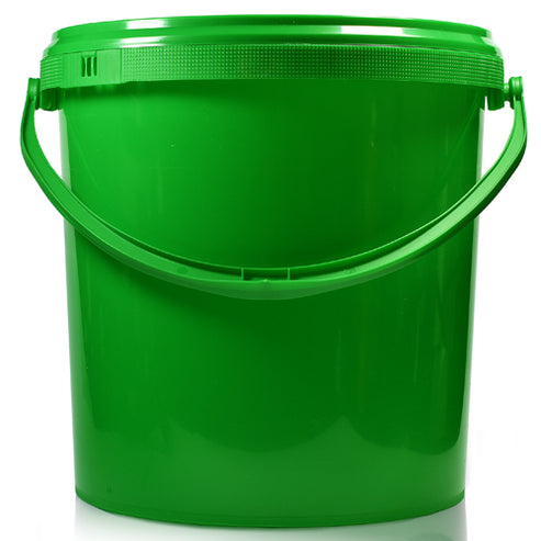 10L Green Bucket With Green Handle & T/E Lid – jerry-cans.co.uk
