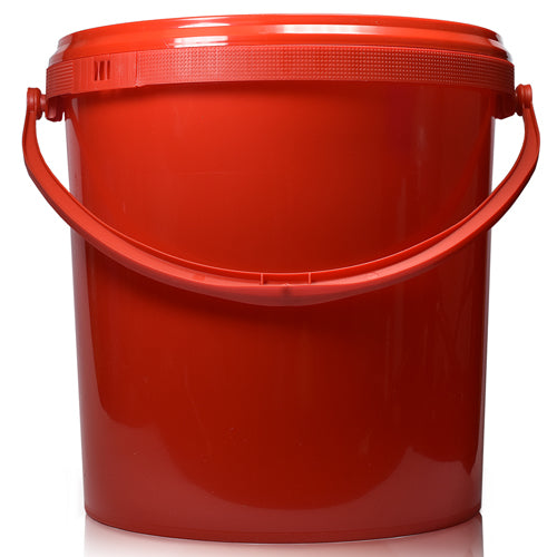 10L Red Bucket With Red Handle & T/E Lid