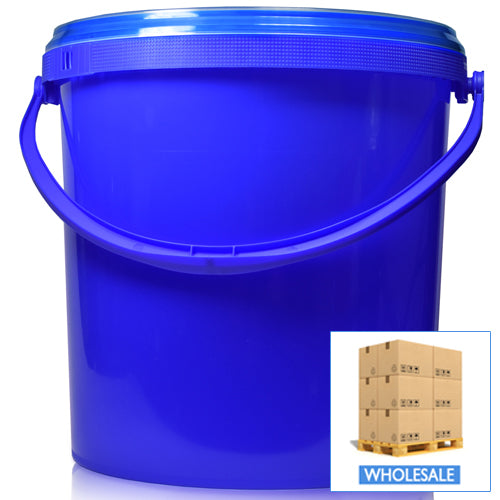 10L Blue Bucket With Blue Handle & T/E Lid (Wholesale)