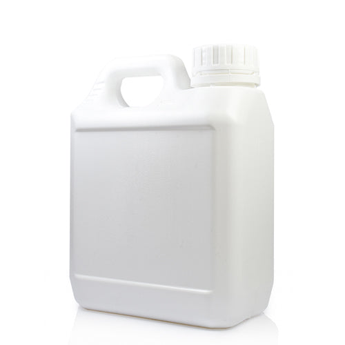 1 Litre White Plastic Jerry Can & 38mm T/E Screw Cap