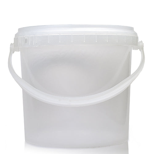 2.5L Natural Bucket With Handle & T/E Lid