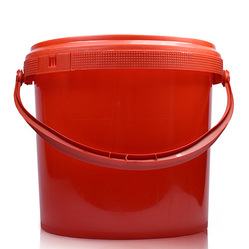 2.5L Red Bucket With Red Handle & T/E Lid