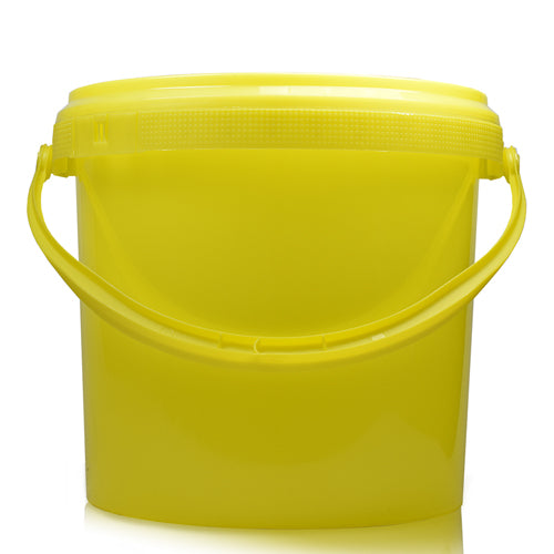 2.5L Yellow Bucket With Yellow Handle & T/E Lid