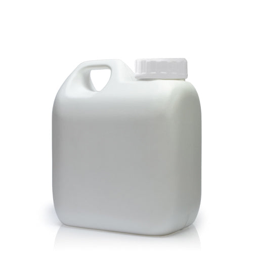 500ml White Plastic Jerry Can & 38mm/400 White IHS Screw Cap