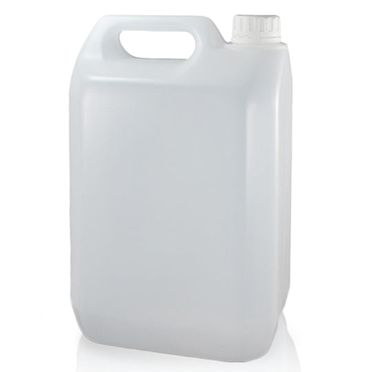 5 Litre Natural Plastic Jerry Can & 38mm T/E Screw Cap