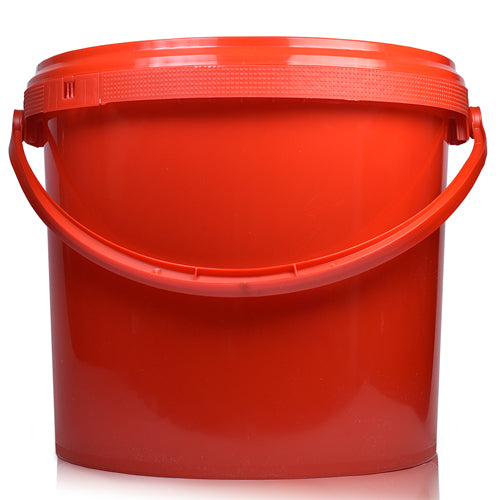 5L Red Bucket With Red Handle & T/E Lid