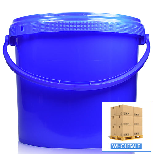 5L Blue Bucket With Blue Handle & T/E Lid (Wholesale)