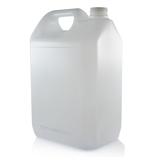 5 Litre Natural Plastic Jerry Can (No Cap)